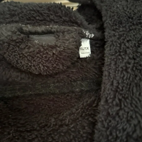 BumbleBella by Jill Martin black hooded sweater coat - Picture 4 of 5